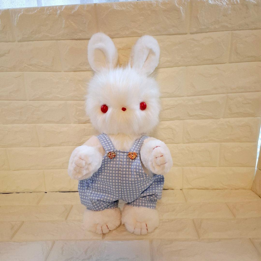 キャンペーン、ぬいぐるみ、うさぎ、ハンドメイド、オリジナル、サロペット、特大