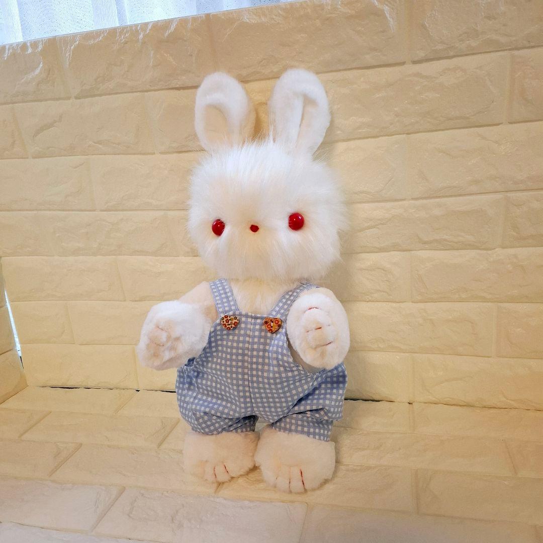 キャンペーン、ぬいぐるみ、うさぎ、ハンドメイド、オリジナル、サロペット、特大