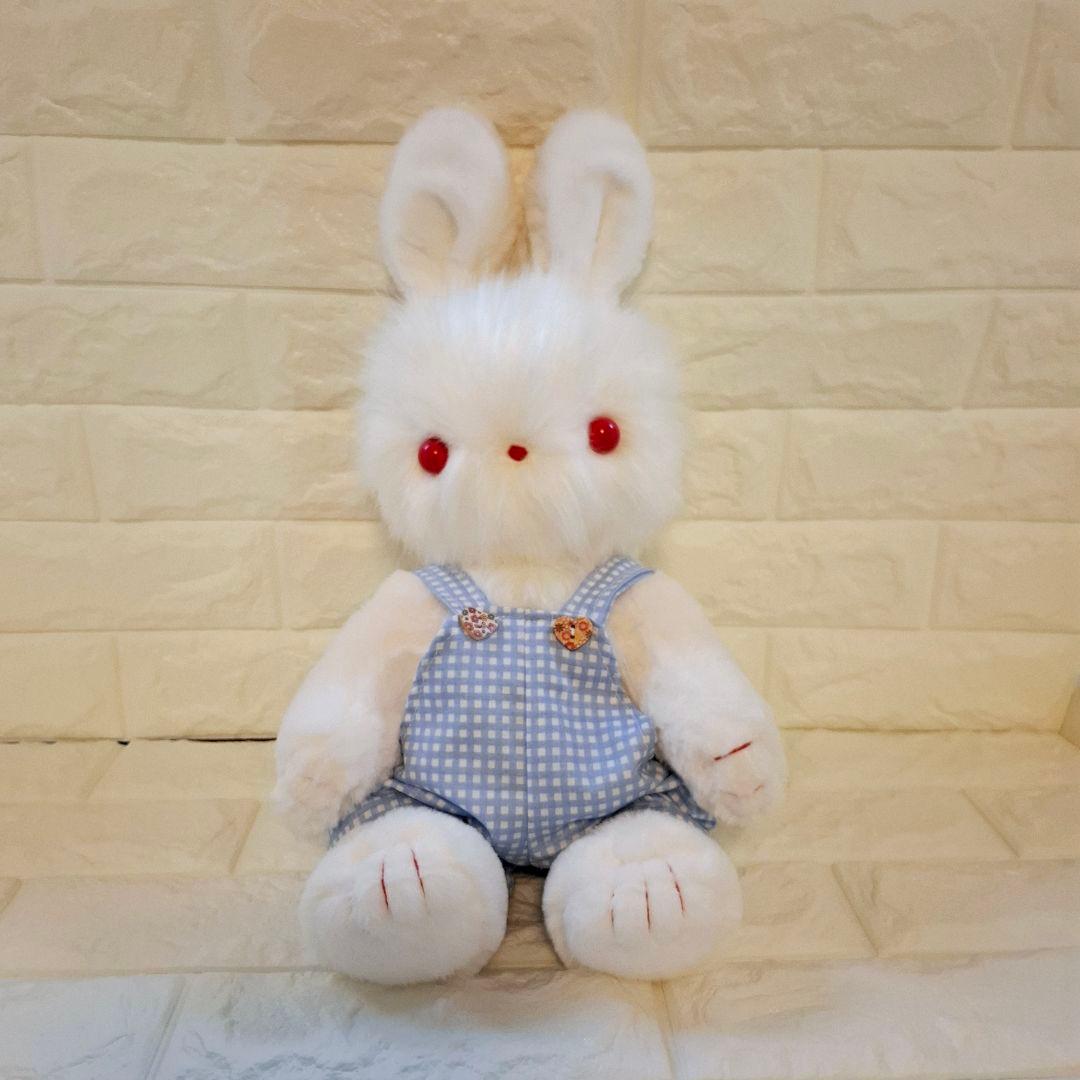 キャンペーン、ぬいぐるみ、うさぎ、ハンドメイド、オリジナル、サロペット、特大