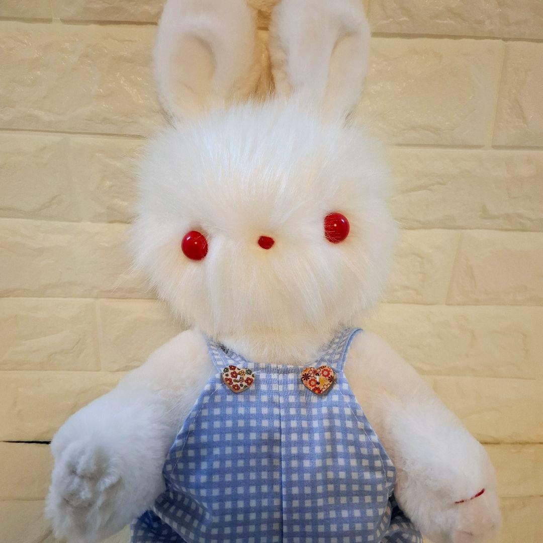 キャンペーン、ぬいぐるみ、うさぎ、ハンドメイド、オリジナル、サロペット、特大