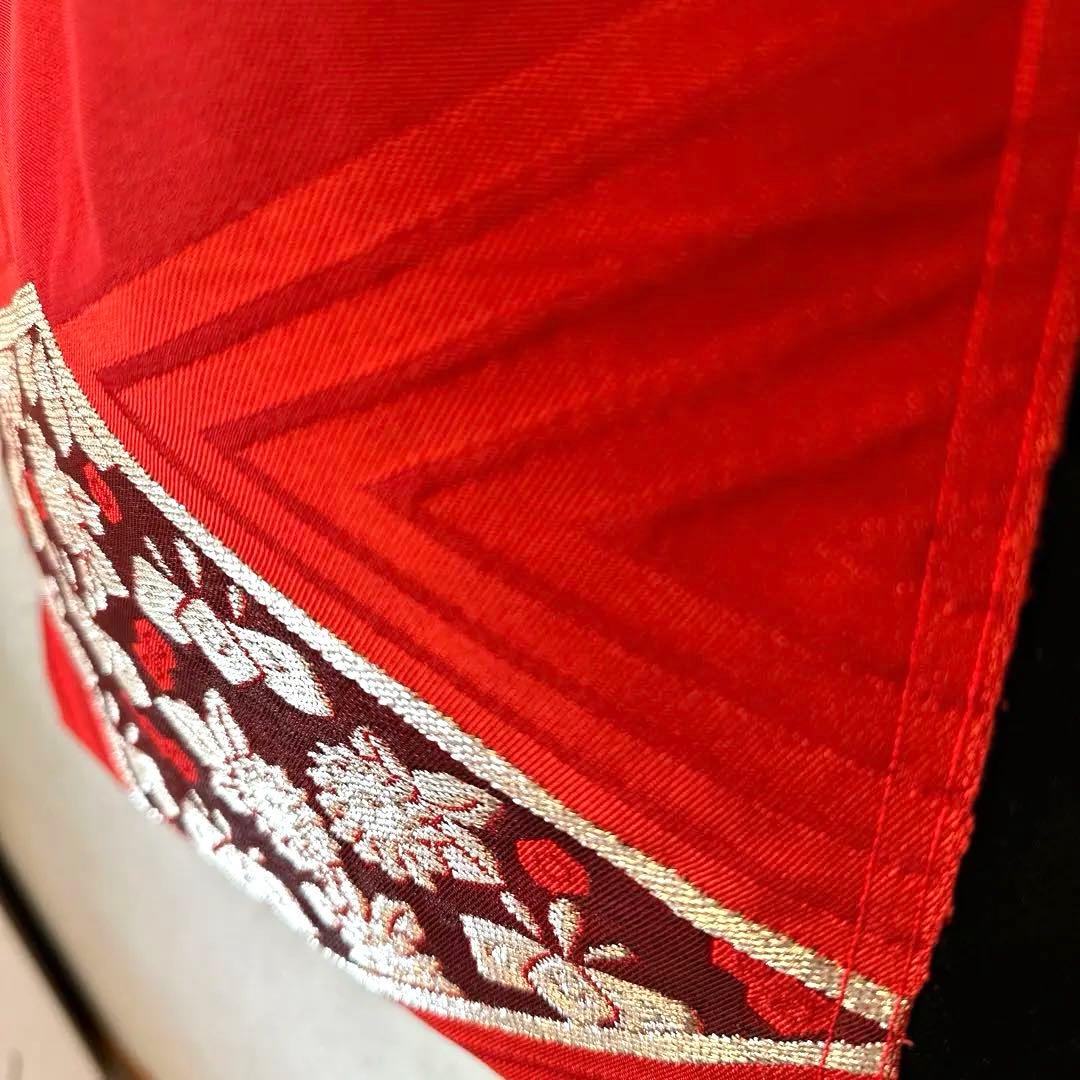 帯リメイクバッグ 赤　From a kimono's obi. Kyoto.