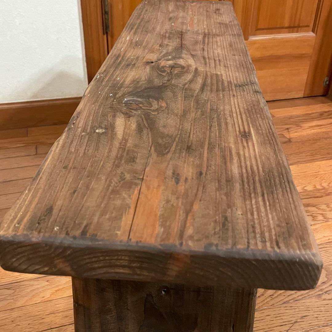 アンティーク調(^^)古材 ロングベンチ 80cm