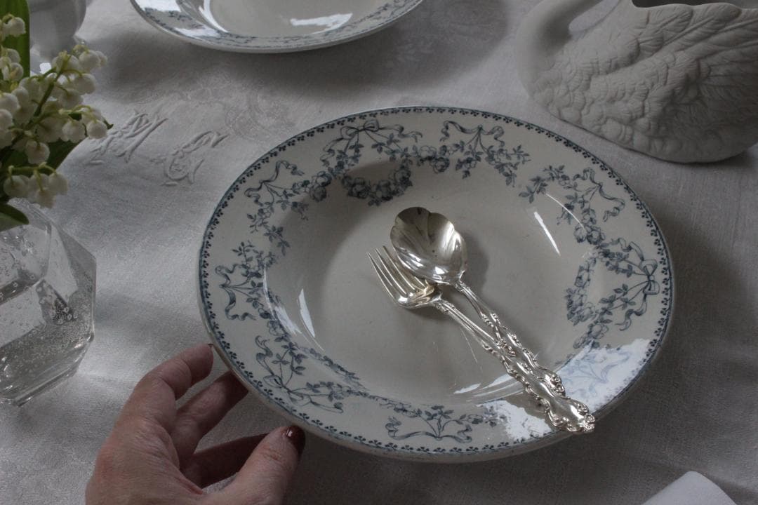 【B】サルグミンヌ/Mozartスーププレート・フランスアンティーク