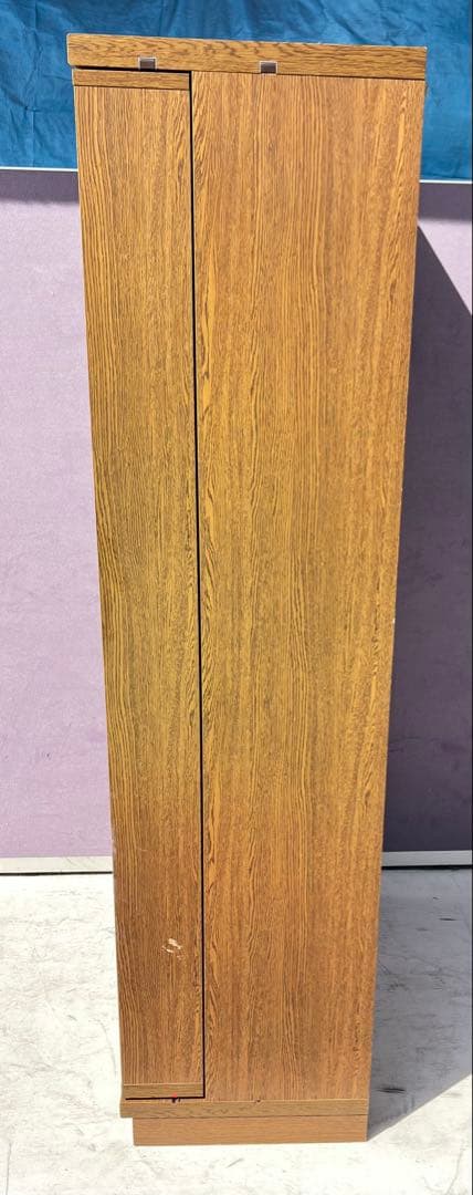 木目調多段式本棚,日本のスライド式本棚、ダブルスライド式本棚