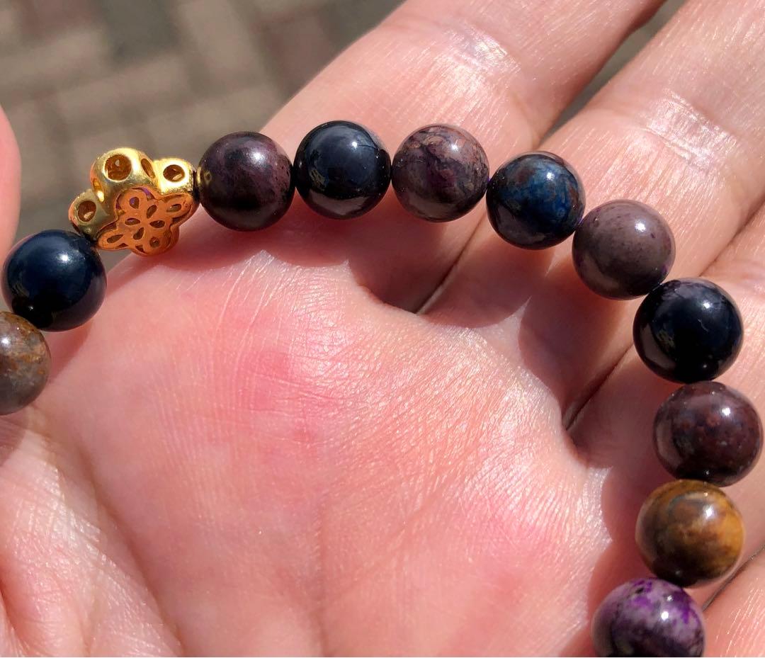 希少 スギライトとスギライトの飾り金具入