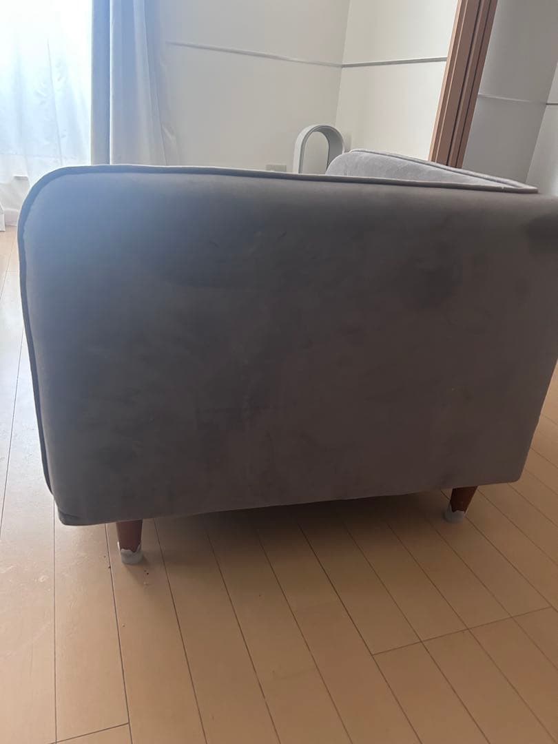 一年未満　ロウヤ　グレー L字型ソファ ファブリック