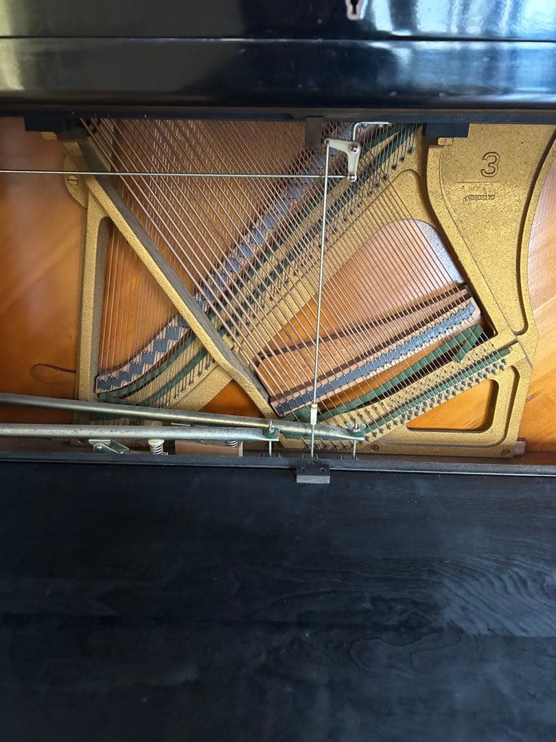 C*e様 ヤマハアップライトピアノ3ペダルU2 C 椅子＆手作りカバー付き