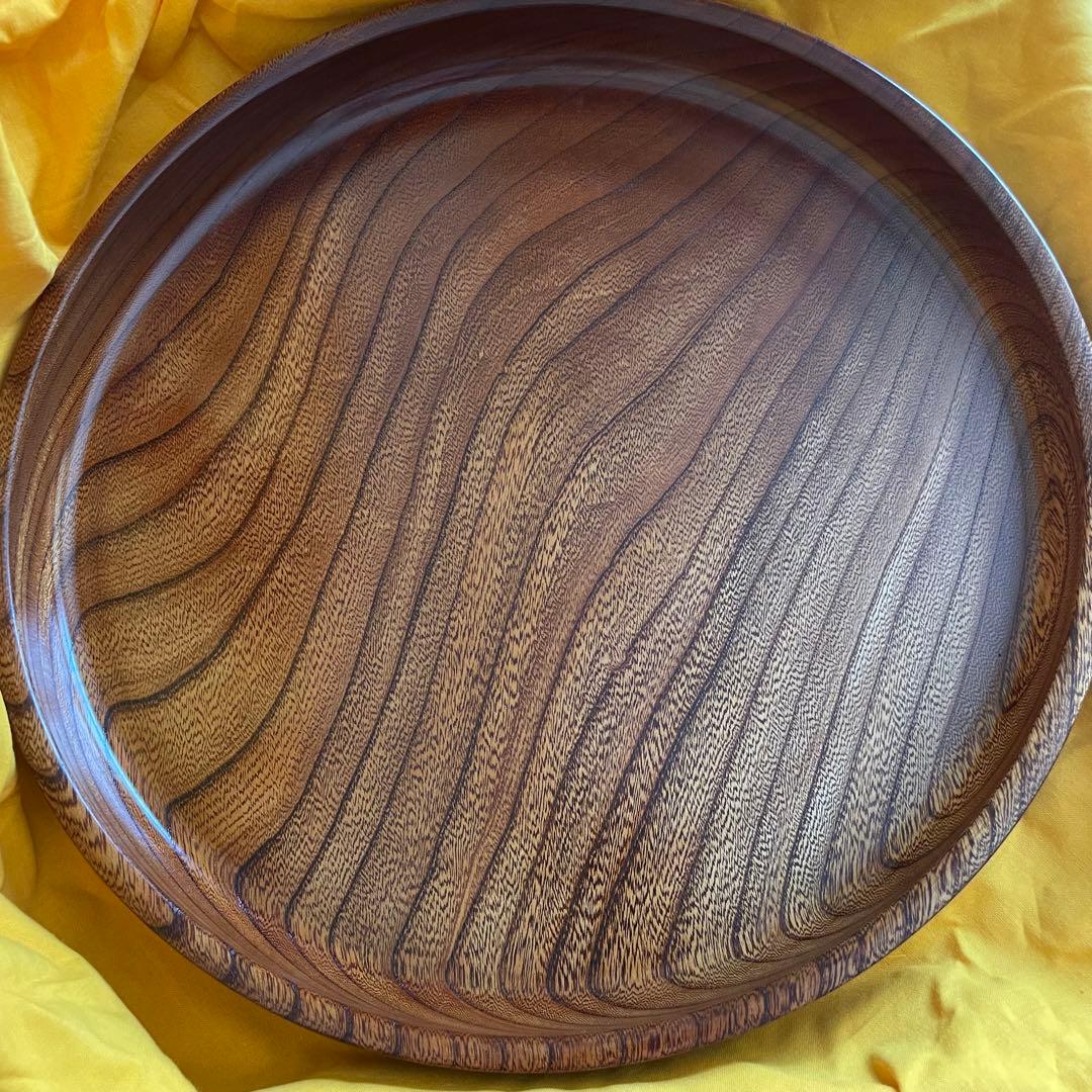 山中漆器　丸盆