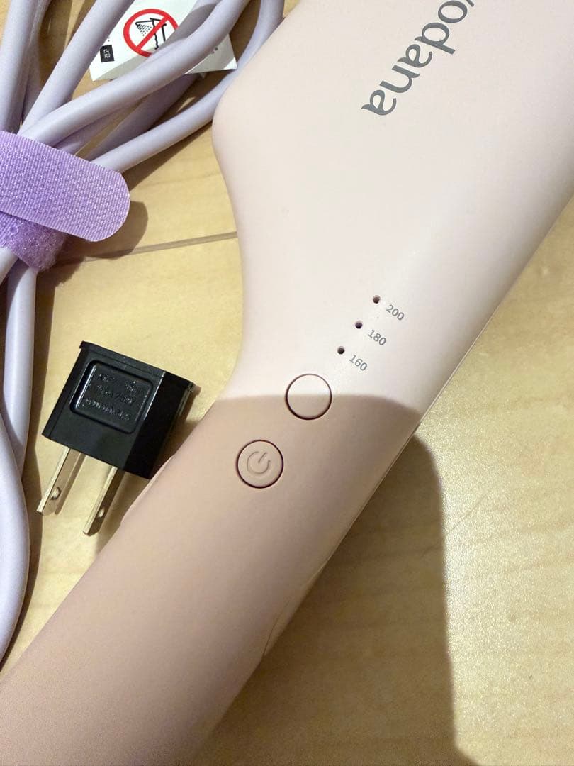 コテVODANA ウェーブアイロン38mm ピンクラベンダー