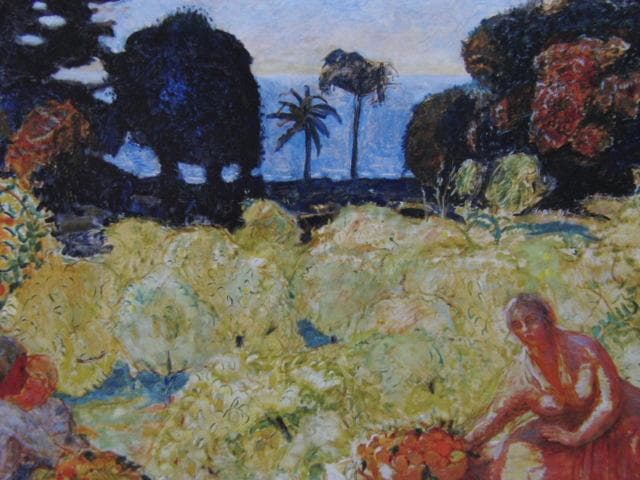 ビエール ボナール、【地中海の庭】、新品高級額 額装付、年代物・希少画集画
