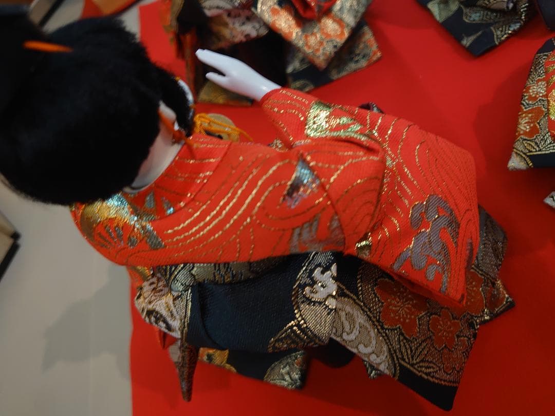 ●はせ●金襴衣装五人囃子●　ごにんばやし　おひなさま　新品