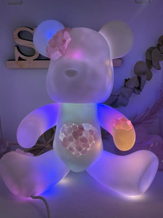 【383】くまライト♡ローズクォーツ