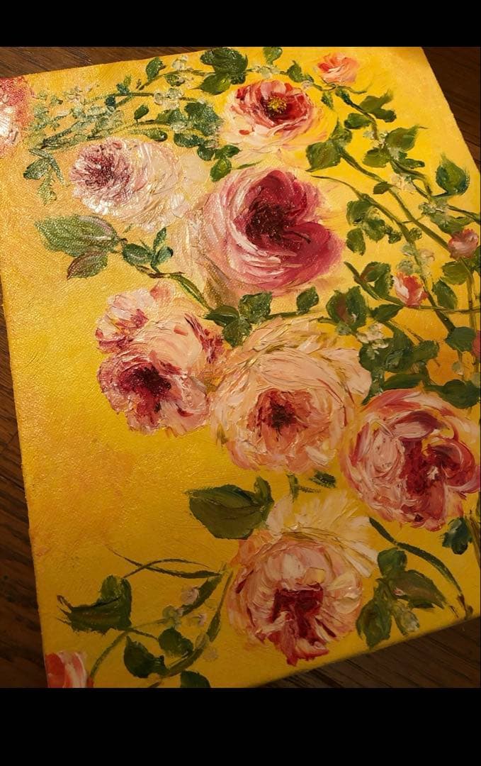 油絵　絵画　ローズ　フランス　パリ
