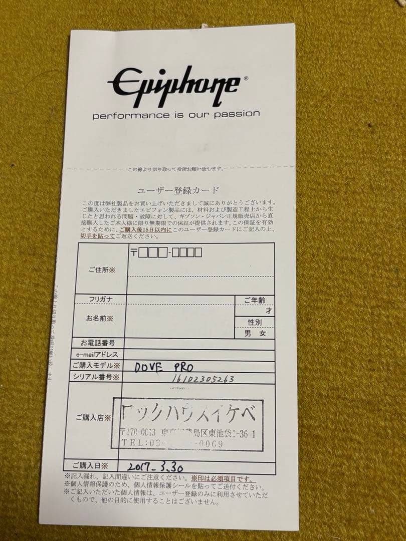 Epiphone Dove Pro エレアコ 即発送　美品