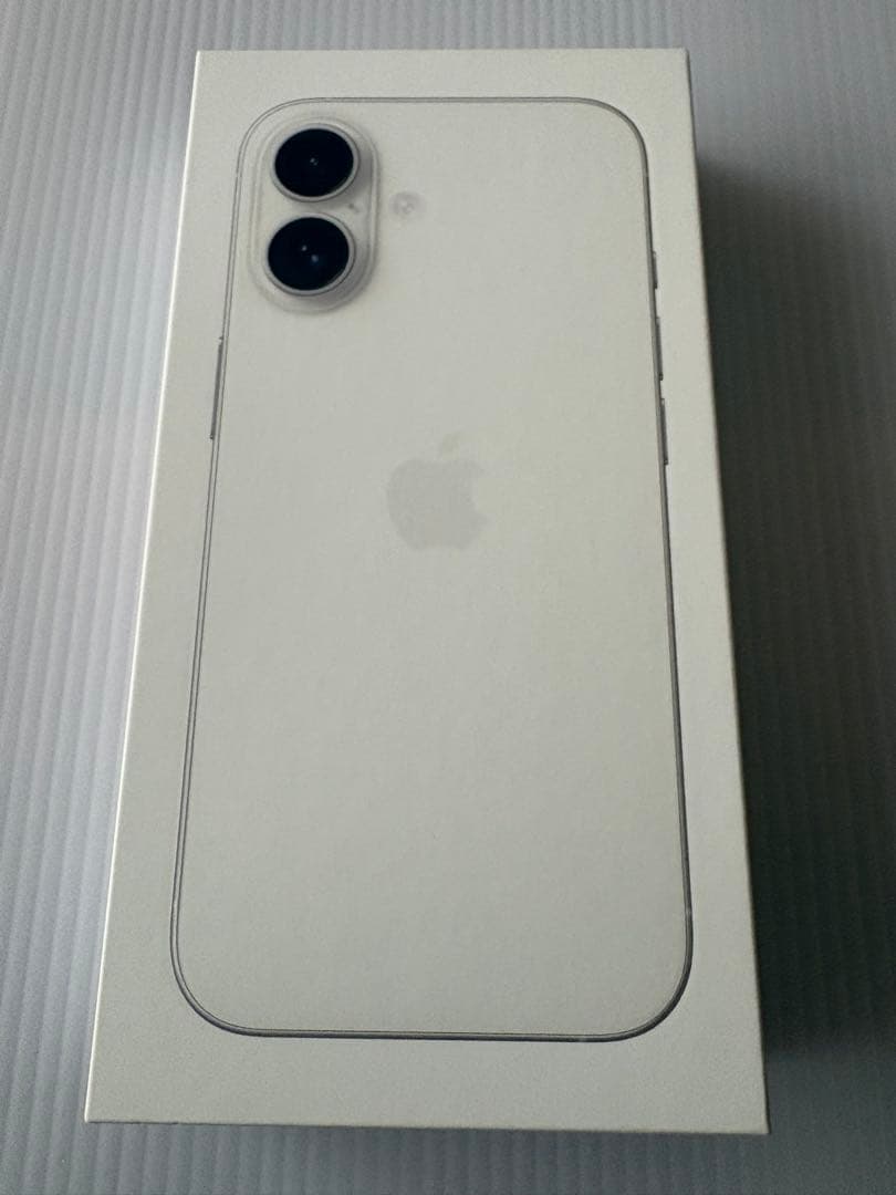 【美品2025年購入】AppleiPhone16 128 ホワイト　SIMフリー