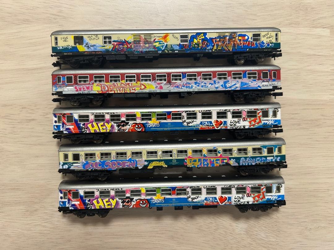 アーノルド　Nゲージ 鉄道模型 グラフィティセット DB db ドイツ 5両