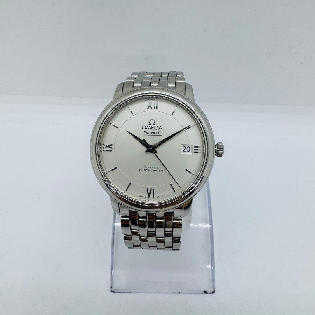 ✨OMEGA✨デビル✨プレステージ✨コーアクシャル✨シルバー文字盤✨腕時計✨
