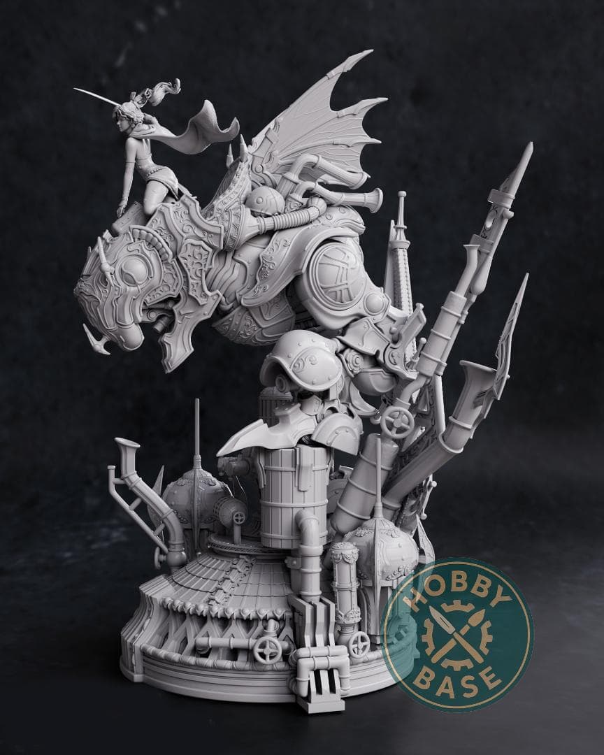 【FFVI】魔導アーマー ＆ ティナ ガレージキット - 未塗装・未組