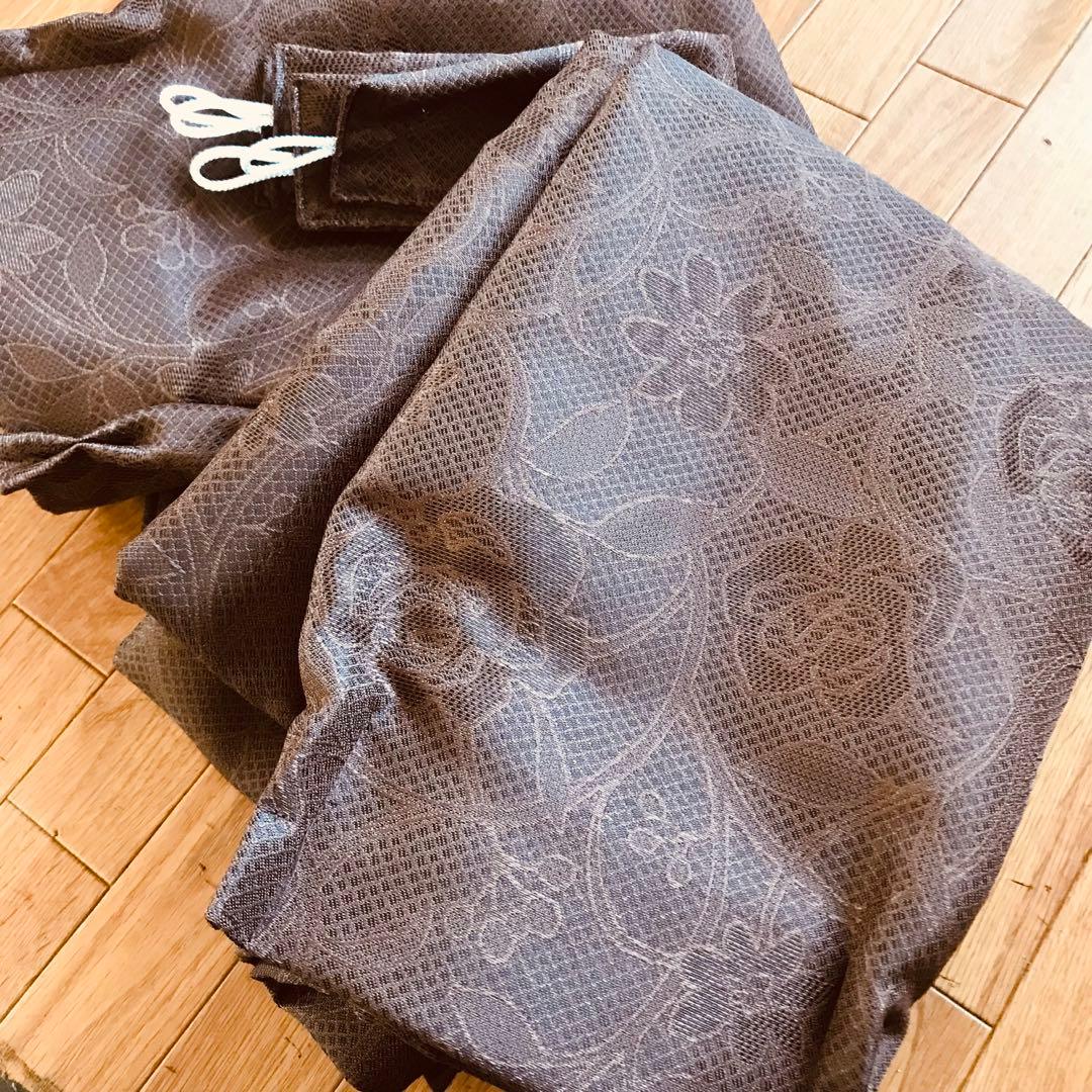 ローズ柄　カーテン　幅150cm×丈200cm2枚