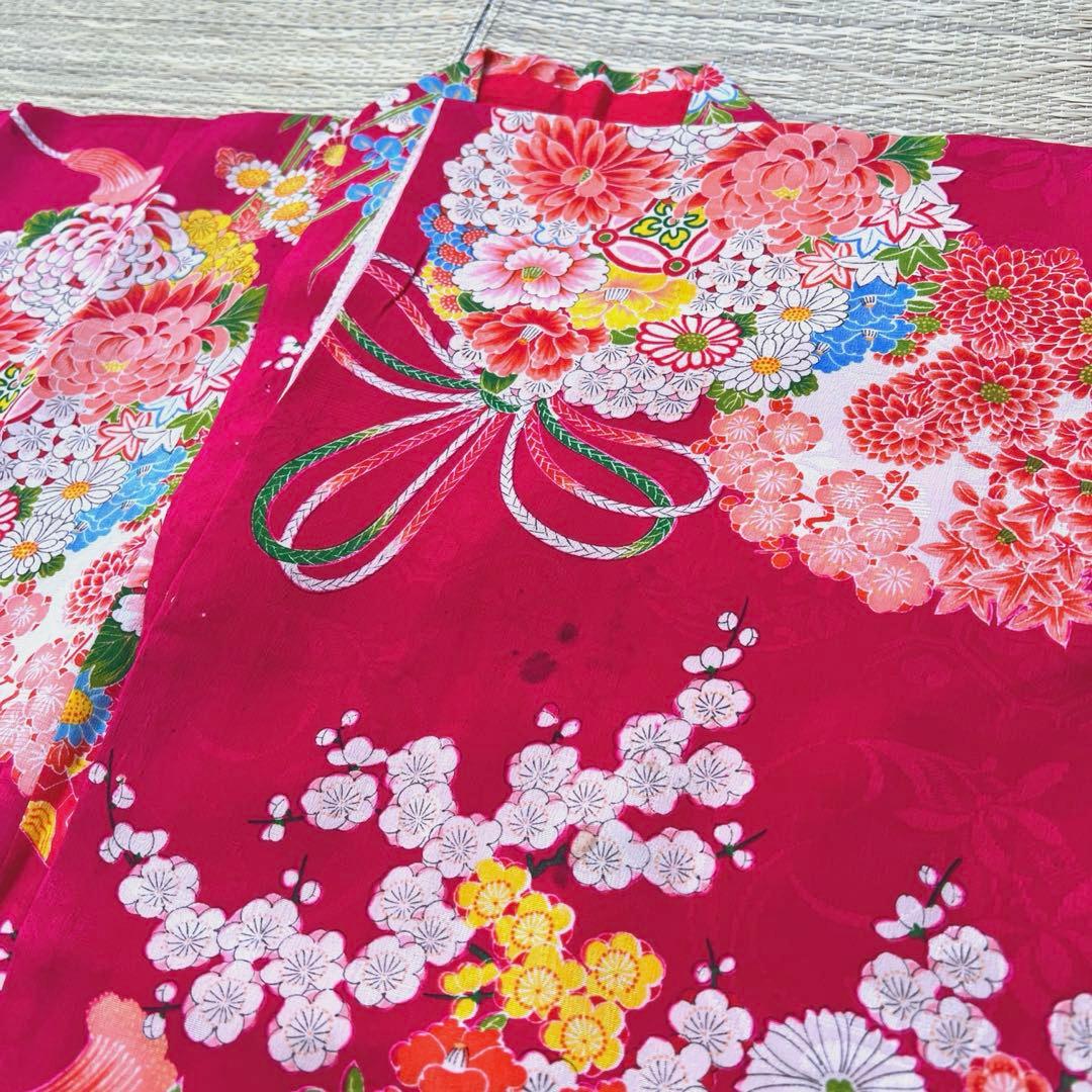 子供着物　四つ身　アンティーク