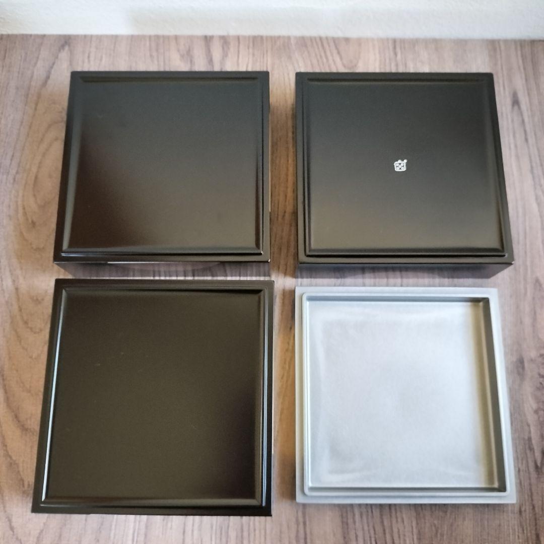 栗原はるみ 三段重 日月柄 重箱 お重　三重 お正月 おせち