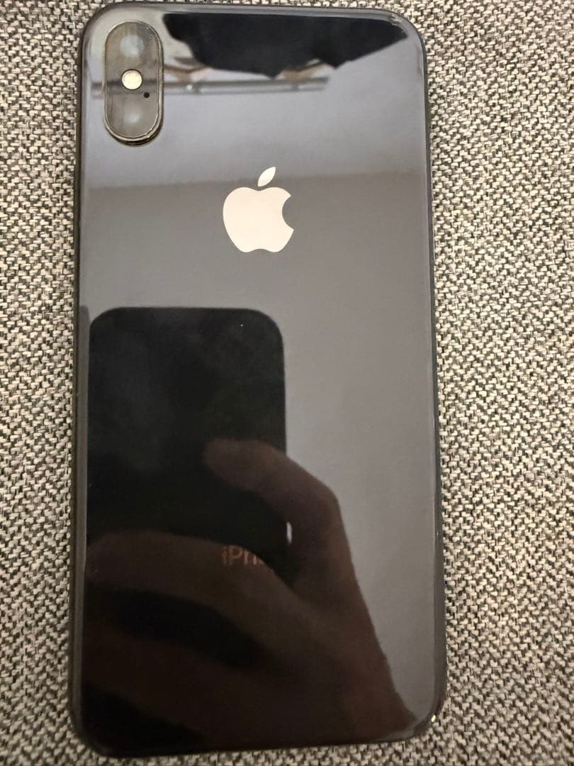 iPhone X スペースグレイ SIMフリー 容量不明 画面割れあり 現状品