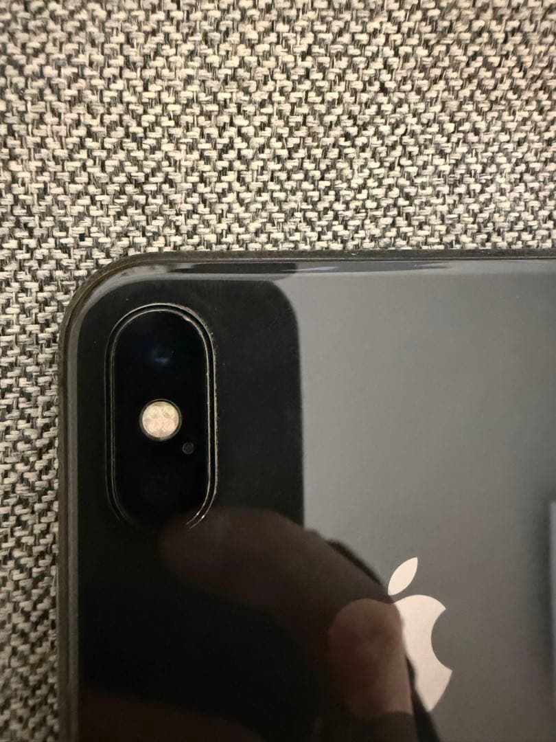 iPhone X スペースグレイ SIMフリー 容量不明 画面割れあり 現状品