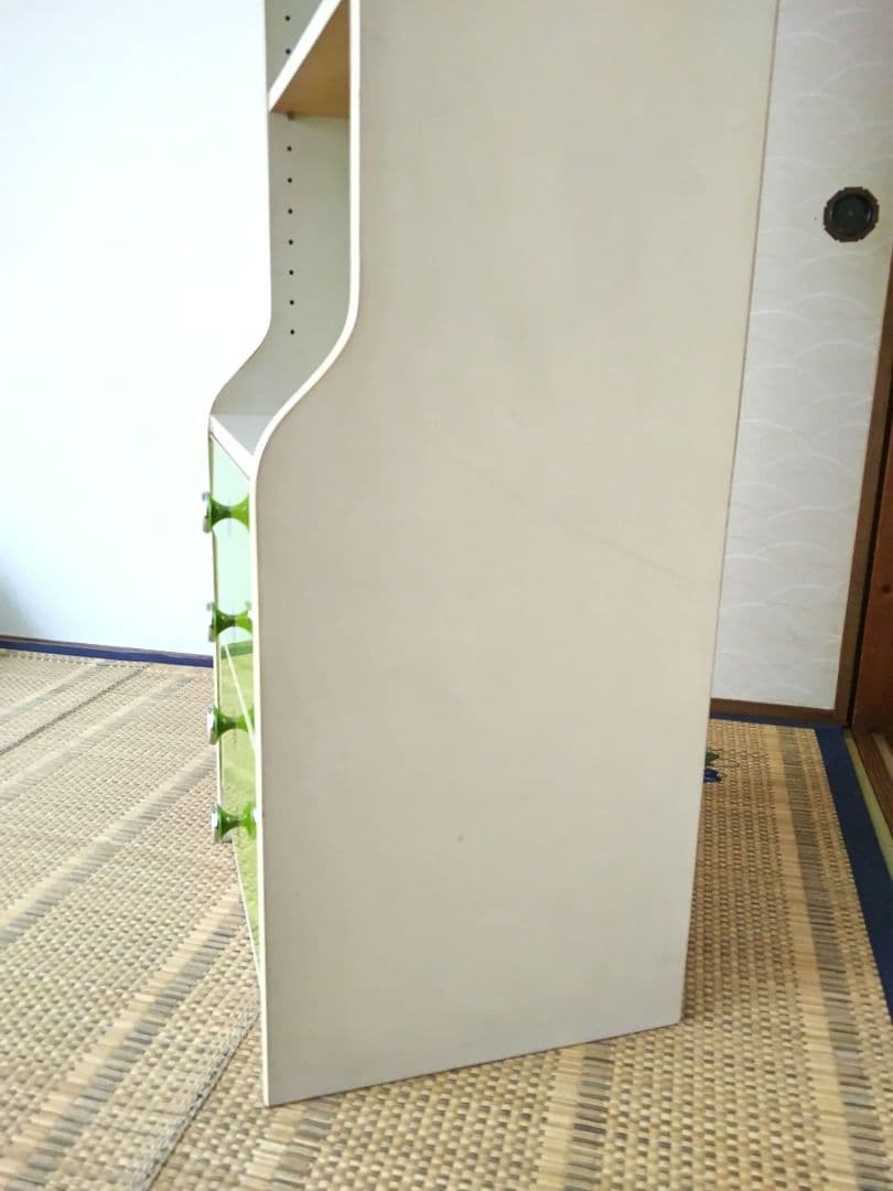 昭和レトロ 本棚 ラック 棚 引き出し 緑 レトロポップ ヴィンテージ
