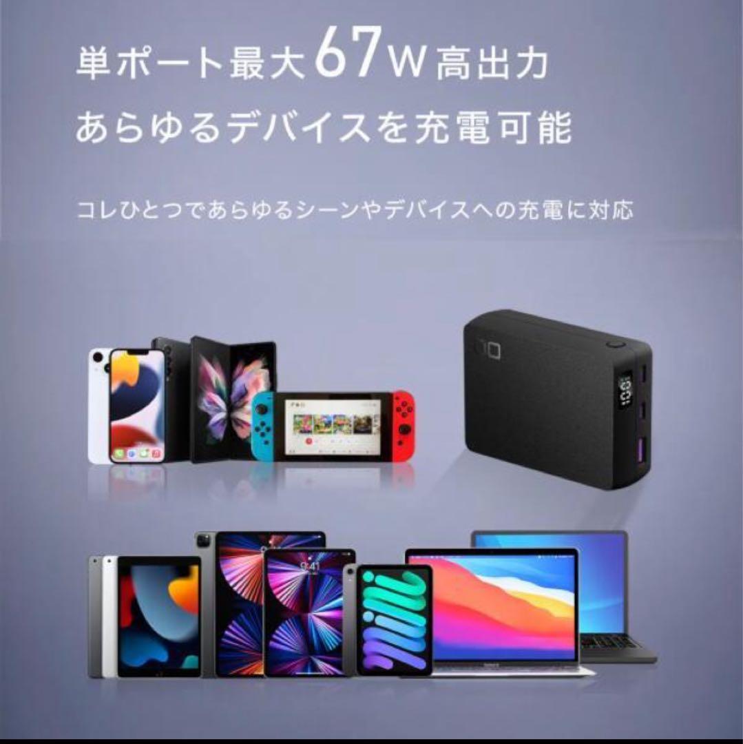 未使用 CIO SMARTCOBY TRIO 20000ｍAh 65W ブラック