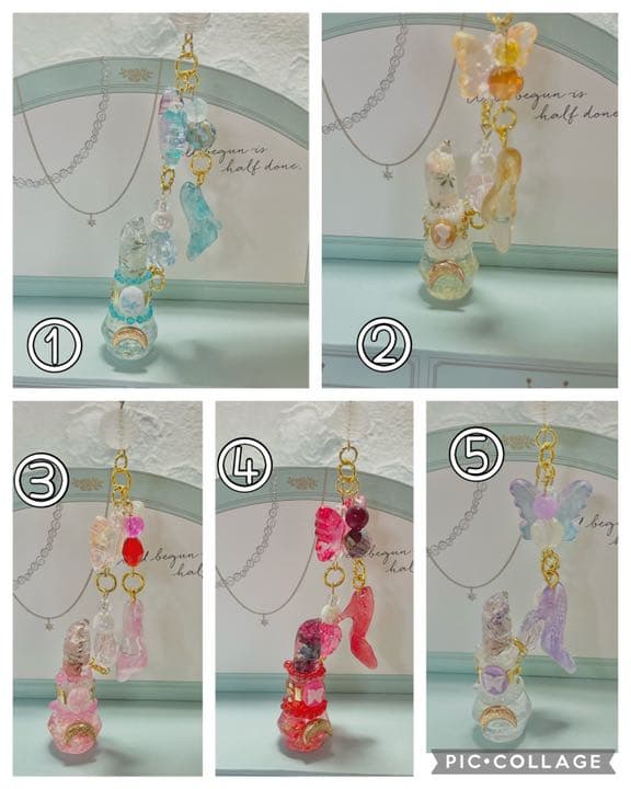 バタフライ✖️フラワーリップキーホルダー