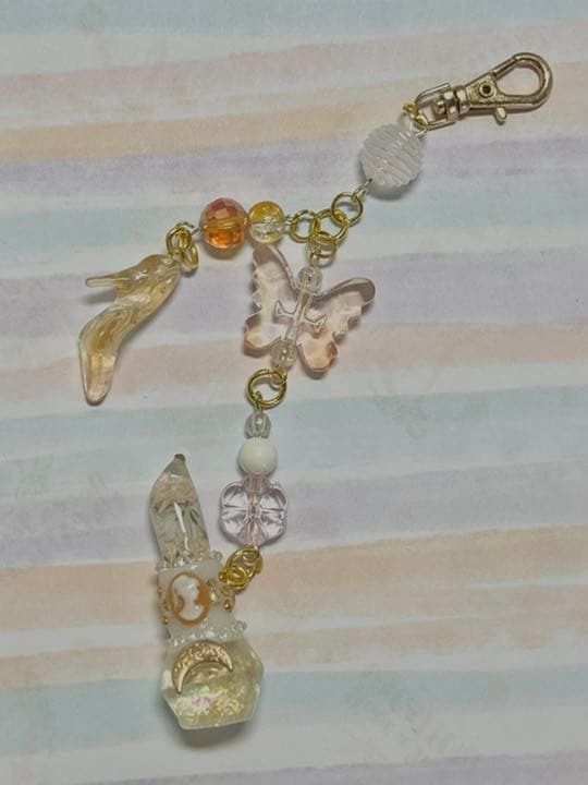 バタフライ✖️フラワーリップキーホルダー