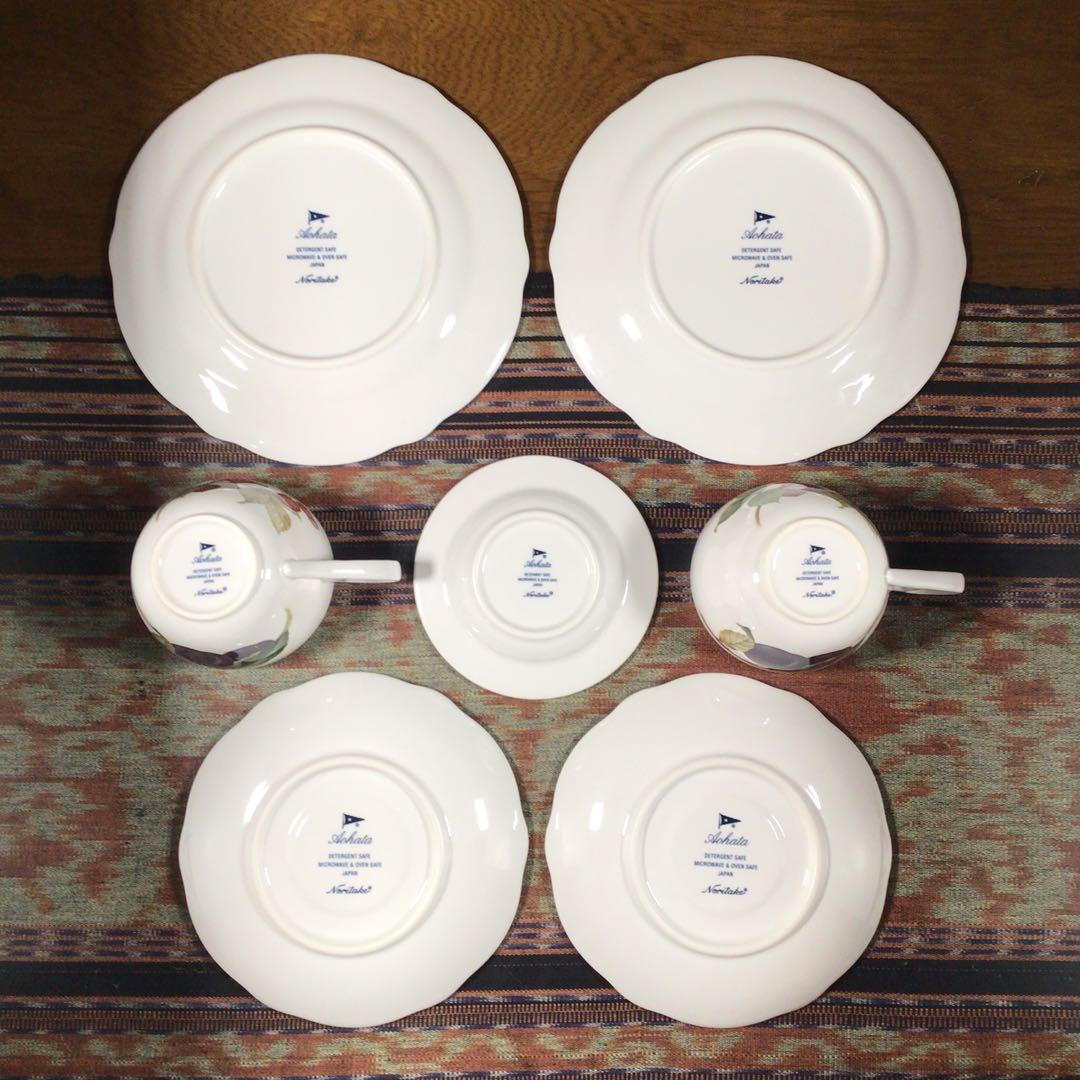 ノリタケ × アヲハタ 『オーチャードガーデン』　当選限定品　ティーセット　7点