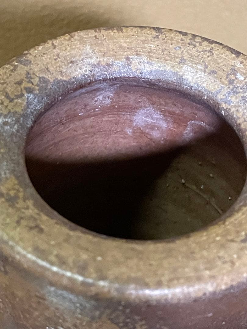 備前焼　火襷（ひだすき）　花生け