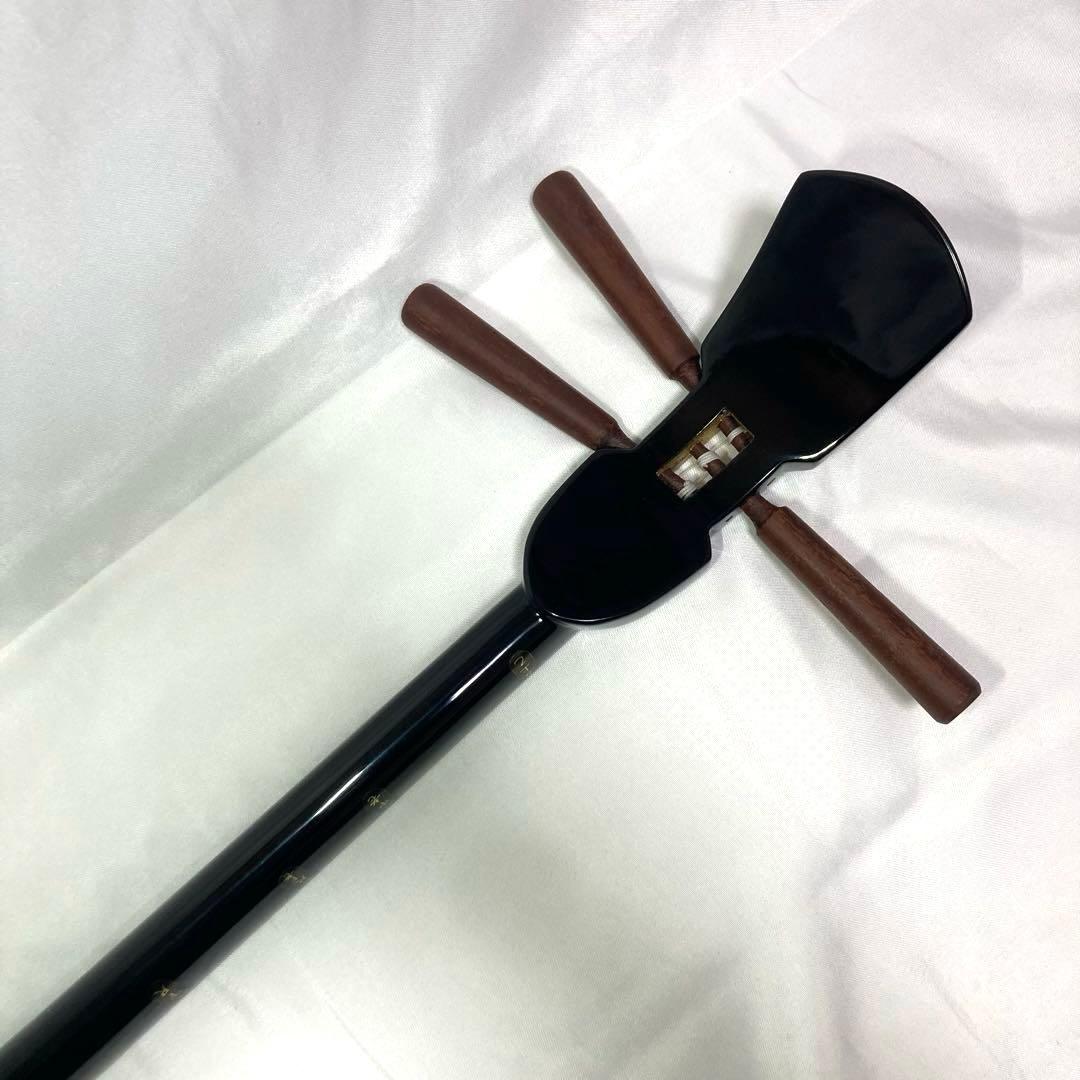 【美品】三線 沖縄 収納袋 付属品 初心者 人工皮 蛇革 蛇皮 和楽器