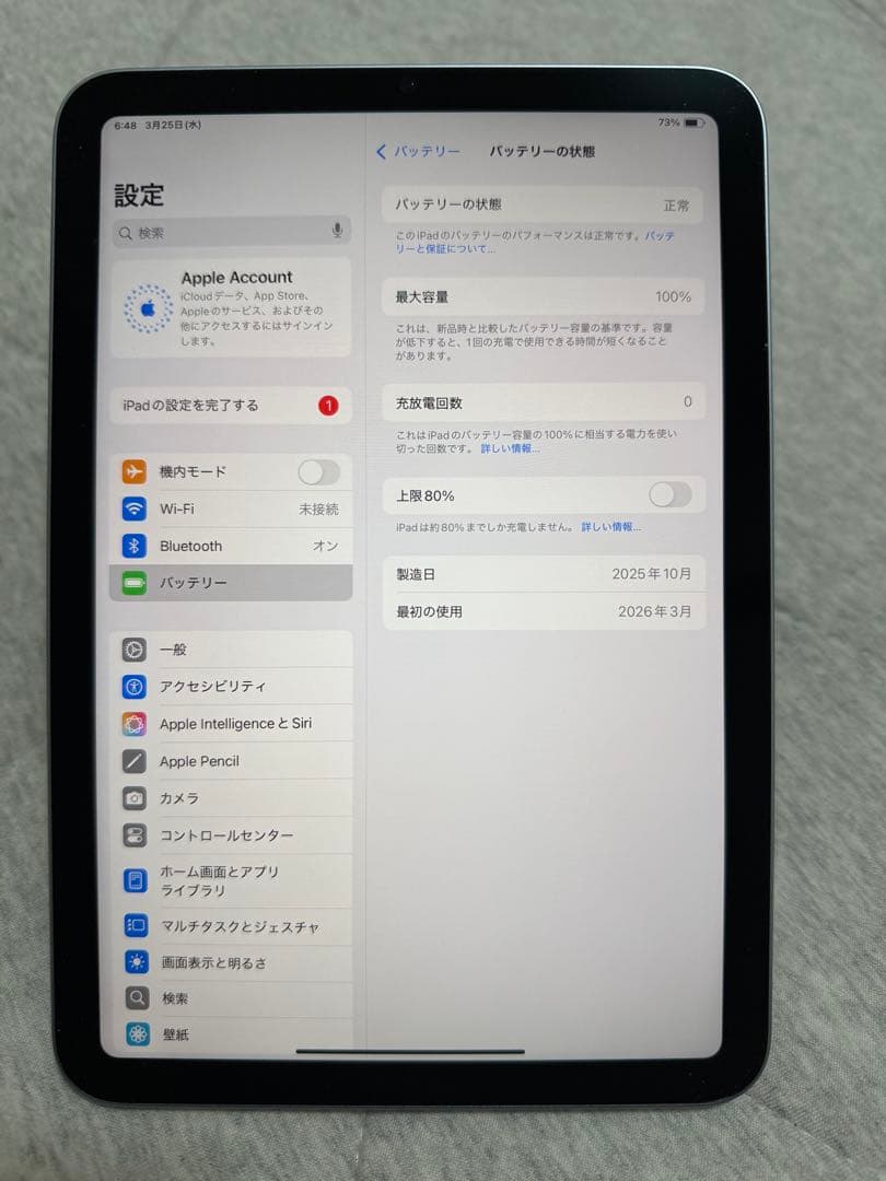 iPad mini 7 A17 Pro 128GB Wi-Fi ブルー
