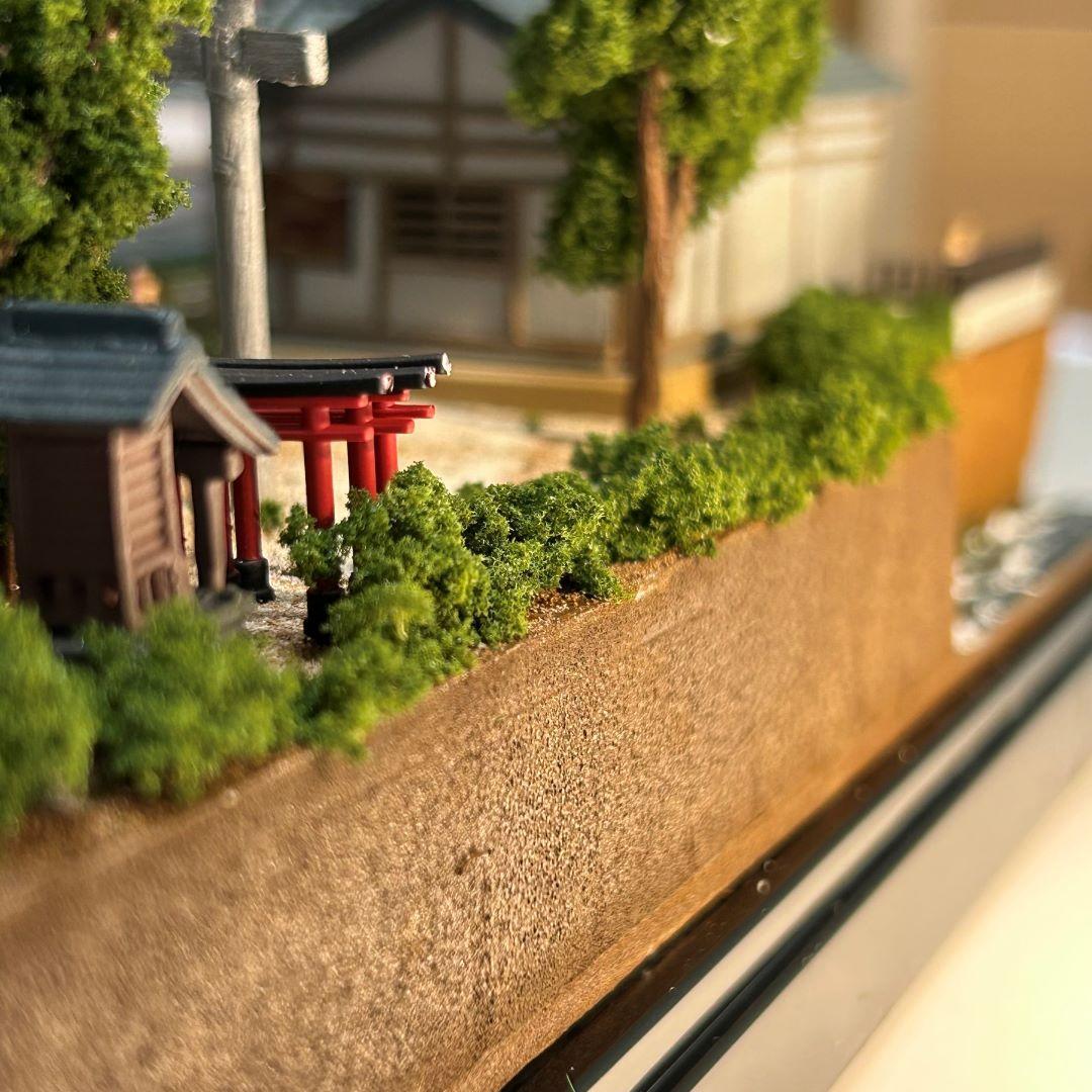 江ノ電　 江の島腰越 　こゆるぎ神社 鉄道ジオラマ　Nゲージ 展示台