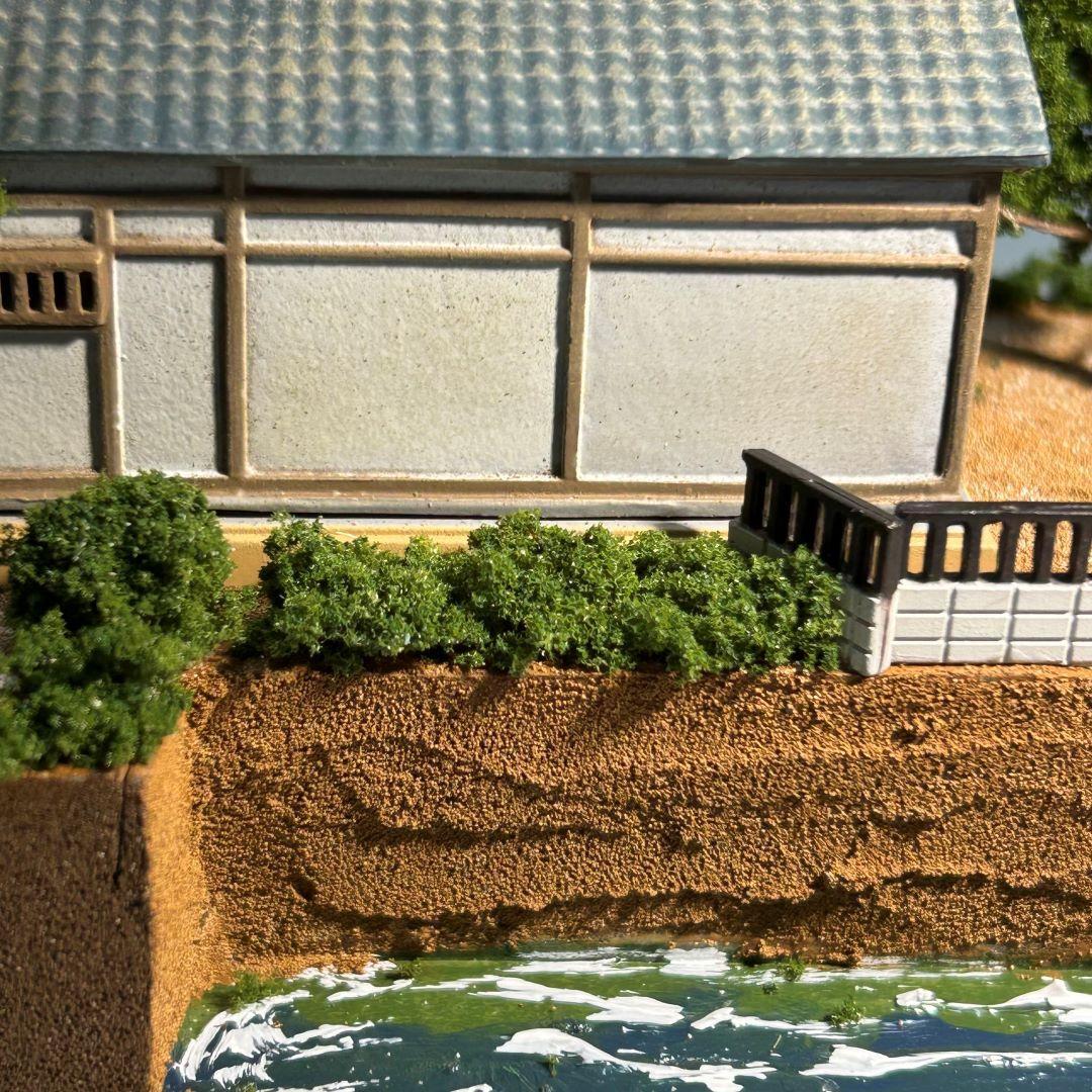 江ノ電　 江の島腰越 　こゆるぎ神社 鉄道ジオラマ　Nゲージ 展示台