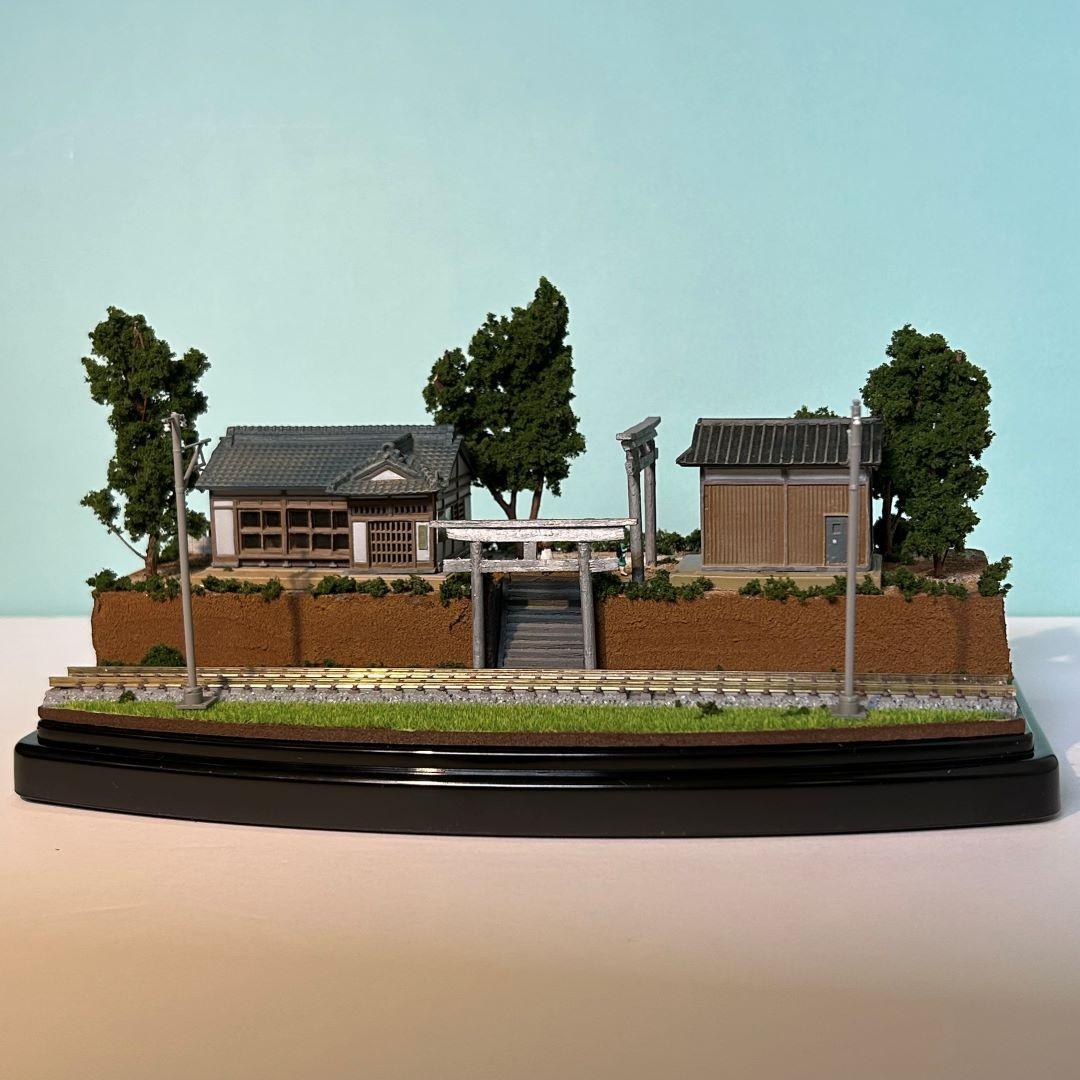 江ノ電　 江の島腰越 　こゆるぎ神社 鉄道ジオラマ　Nゲージ 展示台