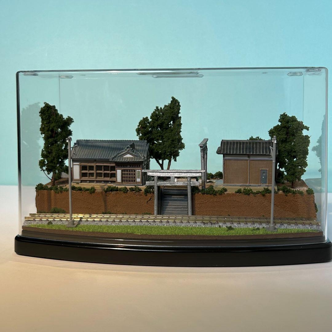 江ノ電　 江の島腰越 　こゆるぎ神社 鉄道ジオラマ　Nゲージ 展示台