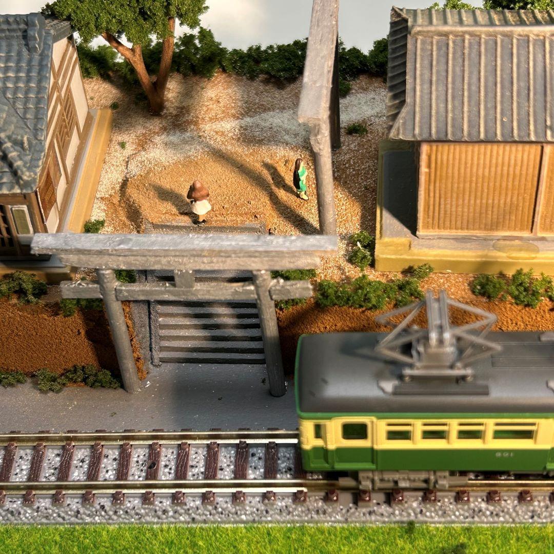 江ノ電　 江の島腰越 　こゆるぎ神社 鉄道ジオラマ　Nゲージ 展示台