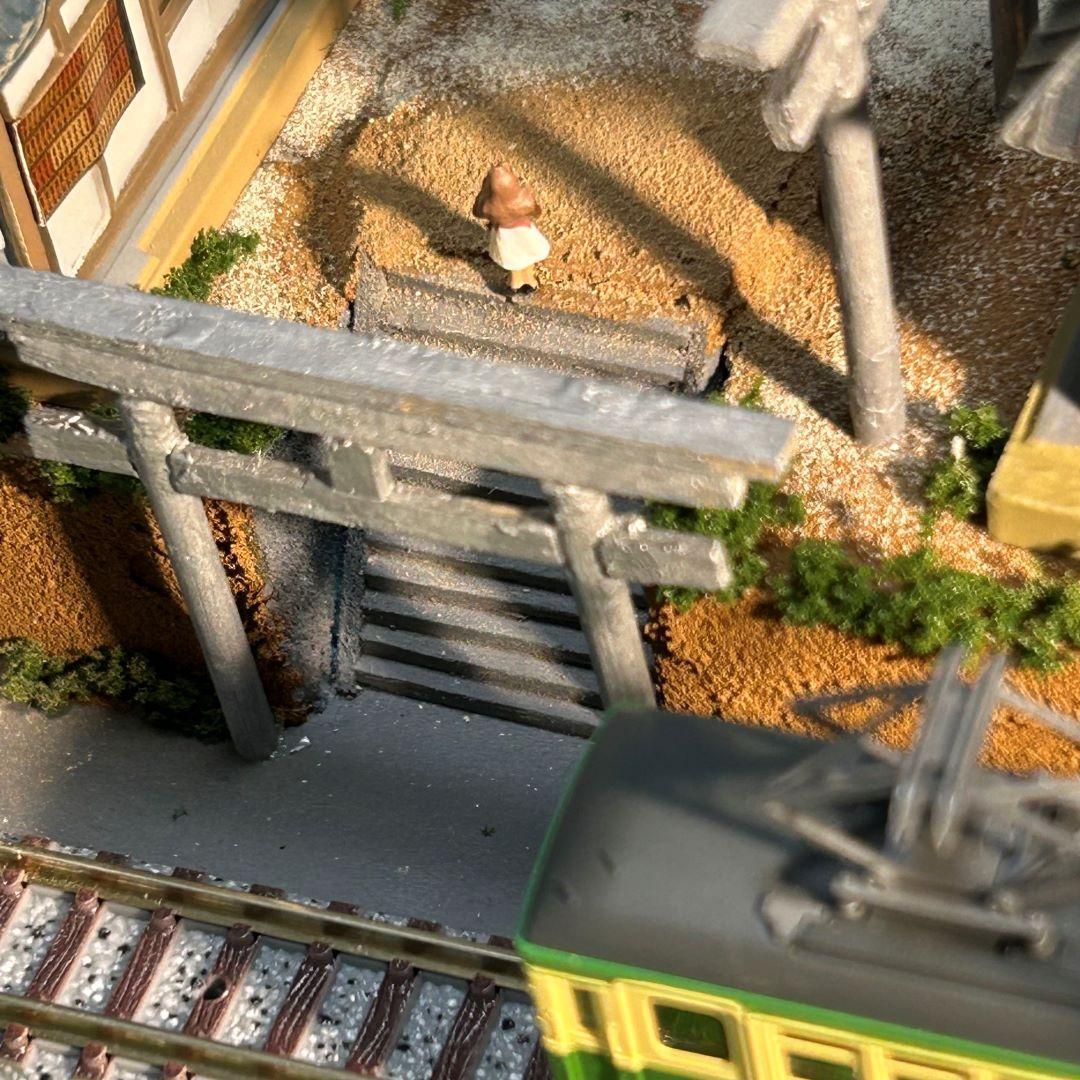 江ノ電　 江の島腰越 　こゆるぎ神社 鉄道ジオラマ　Nゲージ 展示台