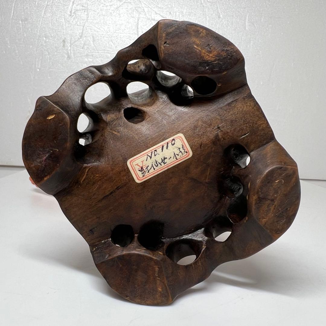 本赤珊瑚　特大観音像　549g 高さ25/幅約15cm 東K8-0315☆1F