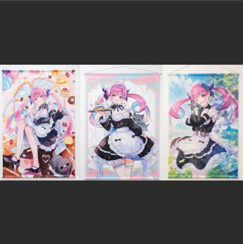 ホロライブ 湊あくあ あくありうむ B2タペストリーまとめ売り(バラ売り可)