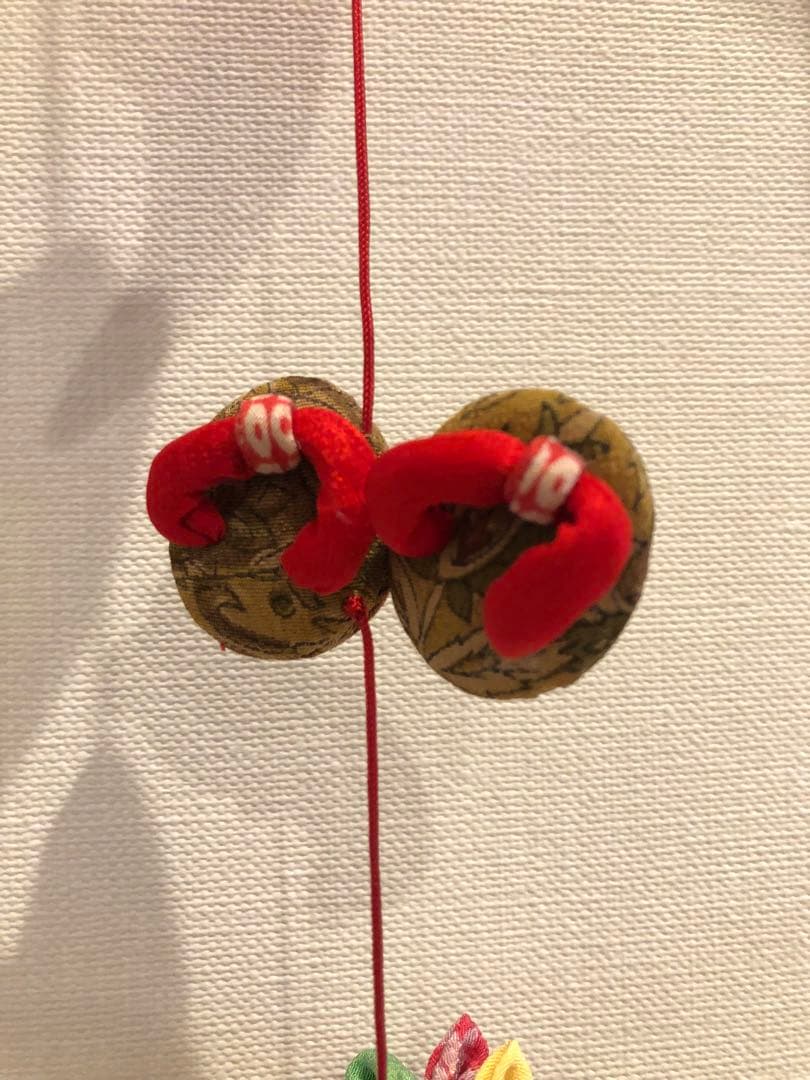 【匿名配送】桃の節句の壁掛け②　吊るし飾り　吊るし雛