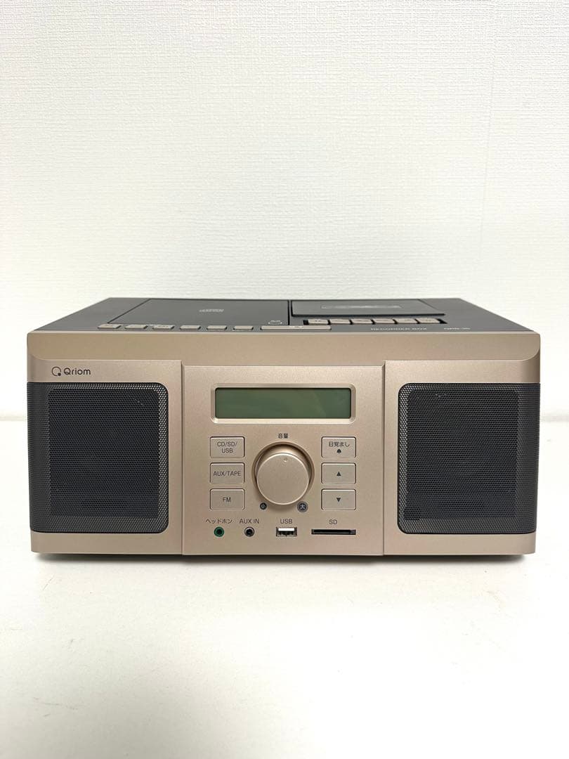 YAMAZEN Qriom OR-35 CD ラジカセ SDプレーヤーセット
