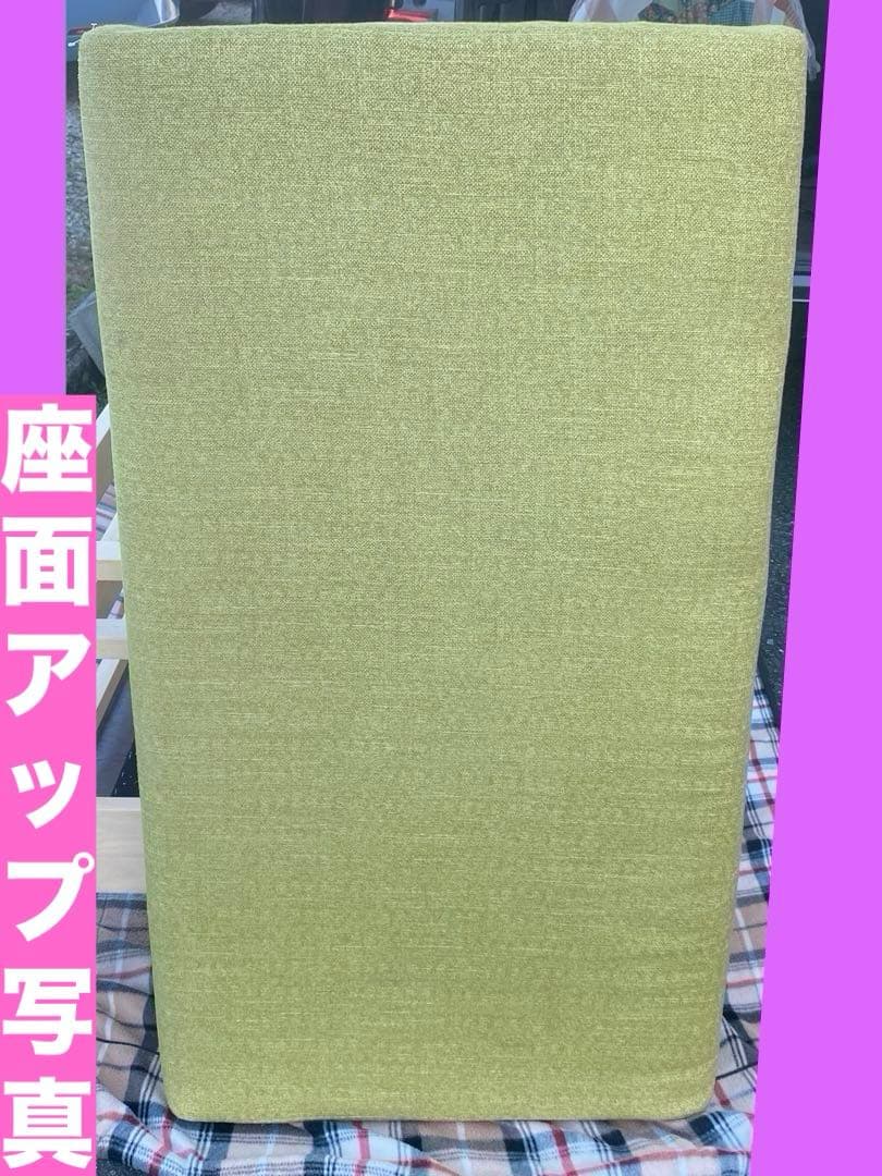 大塚♦️天然木枠 ライトグリーン 2人掛けソファ♦️癒しの 高級 ソファ♦️送料込