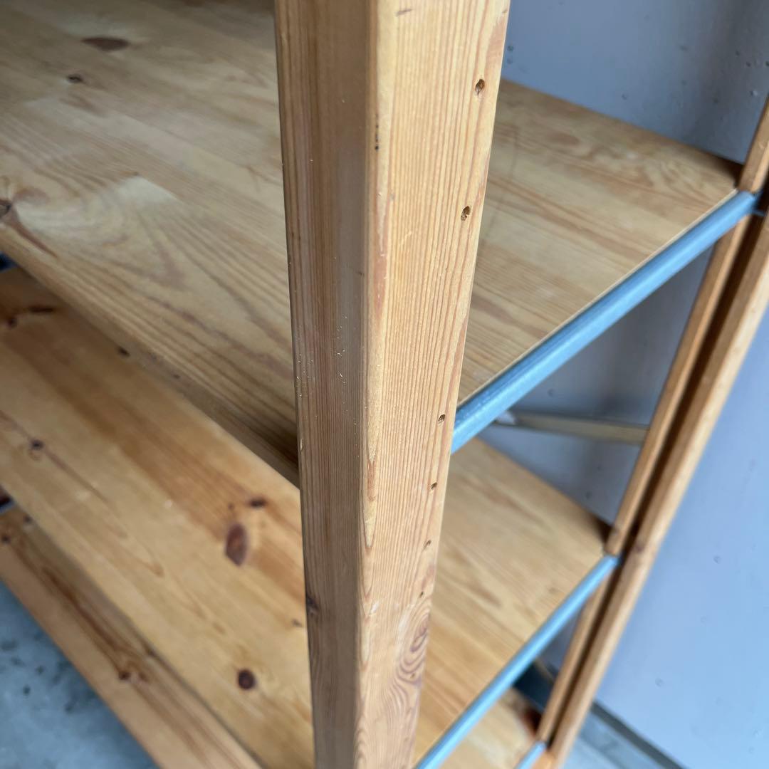 廃盤・希少★無印 パイン材ユニット棚・中２個セット