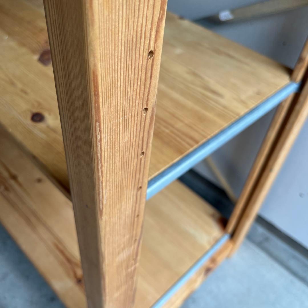 廃盤・希少★無印 パイン材ユニット棚・中２個セット