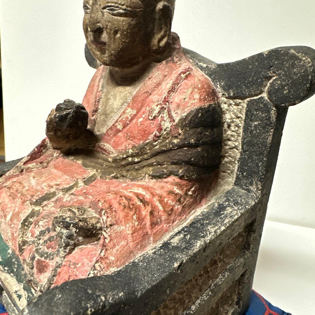 弘法大師　空海　仏像　石仏　石像　坐像　 高さ約20cm 骨董　アンティーク
