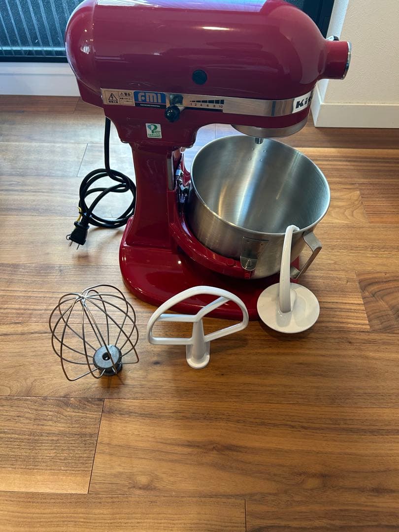 KitchenAidスタンドミキサーKSM5ER 4.8Lレッドキッチンエイド